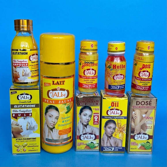 Skincare Peau Jaune Triple Whitening Lotion 50ml Dose Oil Glutathione